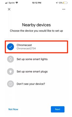 dispositivo Chromecast