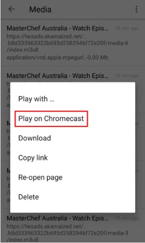 Reproducir amaze en Chromecast